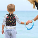Accmor Toddler Backpack with Leash, Baby Backpacks with Anti Lost Wrist Link, Cute Mini Kids Backpack Leash Walking Harness for Travel, Small Excavator Backpack Tether for Boys Girls 1-3 (Black) by TinyTreasures Baby Boutique