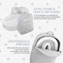 Premium Portable Baby Lounger Nest – Foldable Travel Bassinet for Newborn & Infant with Mesh Canopy, 2 Toys, Waterproof Mattress & Removable Cover – Cream by TinyTreasures Baby Boutique