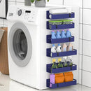 6 Pack Magnetic Spice Rack Organizer for Refrigerator and Oven, Dark Blue Fridge Organizers and Storage for Kitchen by CozyNest Decor
