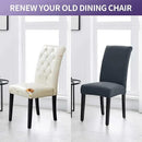 Joccun Chair Covers for Dining Room Set of 4, Dining Chair Slipcovers Stretch Dining Room Chair Covers Seat Protector,Washable Parsons Chair Cover for Home,Hotel,Banquet(Gray,4 Pack) by CozyNest Decor