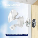 Onforu 3 Pack 65W LED Motion Sensor Outdoor Lights, Security Light Motion Outdoor Flood Light Fixture Detection Detector, 3 Adjustable Heads 6500LM 6500K IP65 Waterproof Exterior Garage Yard (White) by GreenHaven Gardens