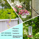ERYTLLY 2 Packs Heavy Duty Deck Hook Wall Mounted, Extensible and Adjustable Deck Hook for Hanging Bird Feeder, Plants, Suet Baskets,Wind Chimes,Lanterns and More by GreenHaven Gardens