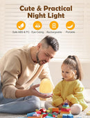 JolyWell Baby Night Light for Kid, Portable Egg Nightlight with Stable Charging Pad, Touch Nursery Night Lamp for Breastfeeding, Toddler Night Light for Bedroom, Timer Setting, ABS+PC, White-2 by TinyTreasures Baby Boutique