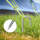Rebar-Stakes-12-Inch, Ground Stakes Heavy Duty U-Hook Galvanized Anti-Rust Tent Stakes Heavy Duty Ground Anchors for Garden Dog Fence Chicken Coop Christmas Decorations Deer Fence 16pcs by CozyNest Decor