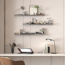 Giftgarden 36 Inch Grey Floating Shelves for Wall Mount, Gray Wood Wall Shelf Ledge for Bathroom Bedroom Living Room Kitchen Storage, Set of 3 Different Sizes by CozyNest Decor