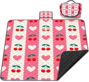 Poedist Extra Large Picnic Blanket Waterproof,80"x 80"Foldable Machine Washable Beach Blanket,Outdoor Blanket for 6-8 Adults,Suitable for Indoor Crawling,Park Beach,Camping,Hiking,Family Travel(Pink by TinyTreasures Baby Boutique