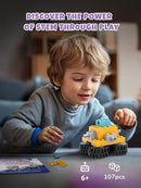 50-in-1 STEM Building Toys for Kids Aged 6-12: 50 Models Science Educational Engineering Blocks Project Kit, Creative Learning Activities for Boys & Girls, for Ages 6-8 8-12 by TinyTreasures Baby Boutique