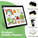 RTjoy A4 LED Light Tracing Box Pad, Adjustable 9x12 Inch USB Powered Artcraft Portable Light Copy Board for Tattoo Transferring Artists DIY Drawing Diamond Art Sketching by TinyTreasures Baby Boutique