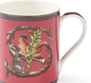 Spode Kit Kemp 12oz Mug, S Initial - Fine China Coffee Cup with Floral Alphabet Design, Custom Letter Mug for Unique Gift Giving - Personalized Kitchen Drinkware, Dishwasher Safe & Stylish by CozyNest Decor