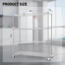 Rengue Wire Shelving with Wheels, 60"x 24"x72" Metal Storage Shelves, 4-Tier Heavy Duty Garage Storage Shelves, Chrome 2400LBS Capacity Wire Shelf Rack for Restaurant, Garage, Pantry, Kitchen by CozyNest Decor