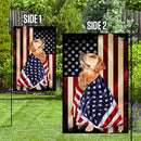FLAGWIX Golden Retriever Flag - Outdoor Dog Lover Decorations, Garden Flag (11.5" x 17.5"), Heavy-duty Canvas Patriot Flag Golden Retriever Garden Decor by GreenHaven Gardens