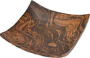 AeraVida Square-Shaped Mango Tree Wood with Dark Stain Serving Dish or Fruit Bowl | Wood Decor Bowl by CozyNest Decor