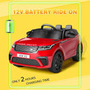 Licensed Land Rover Kids Electric Car, Ride On Toys for 4-8 Year Olds with Mp3 Player, Remote Control, Rocking, Pull Rod (Red) by TinyTreasures Baby Boutique