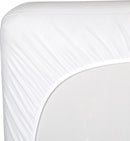 Sealy Baby Stain Protect Antimicrobial Fitted Waterproof Infant Crib Mattress Protector Pad and Toddler Bed Cover, Durable and Comfortable Topper, Machine Washable & Dryer Friendly, 52” x 28”- White by TinyTreasures Baby Boutique