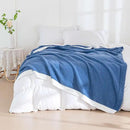 Soft Fuzzy Throw Blanket - Blue Cozy Warm Knit Fluffy Plush, Lightweight & Breathable, Throw for Bed, Chair, Sofa, Couch, Outdoor, 60"X80", Oeko-TEX Certified by CozyNest Decor
