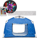 Kids Play Tent-Portable Playhouse Children House -Easy Set up Indoor Outdoor with Carry Bag for Kids-Light Strip Design for Night Use with Starry Fabric - Space for Children and Parents-Birthday by TinyTreasures Baby Boutique