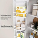 74.8" Tall Metal Food Cabinet, White Kitchen Pantry Cabinet, Storage Cabinets with 4 Door and 4 Adjustable Shelves, Steel Freestanding Cupboard for Kitchen Dining Room Living Room Bathroom by CozyNest Decor