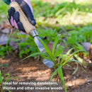 Berry&Bird Hand Weeder Tool, Stainless Steel Gardening Weed Puller, 12.1" Manual Weeding Removal Cutter Tool with Ash Wood Handle for Planting, Weeding, Flower & Vegetable Care in Garden Lawn Yard by GreenHaven Gardens