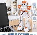 KingsDragon RC Robot Toys for Kids, Gesture & Sensing Programmable Remote Control Smart Robot for Age 3 4 5 6 7 8 Year Old Boys Girls Birthday Gift Present,Orange by TinyTreasures Baby Boutique