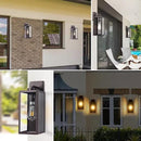 Oil-Rubbed Bronze Outdoor Wall Light Fixture, Large 16" ORB Exterior Wall Lantern, Farmhouse Porch Sconce Lighting, Modern Wall-Mounted Outside Lights for House, Garage, Patio Lamp by GreenHaven Gardens