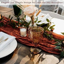 6 Pack Terracotta Cheesecloth Table Runner 10FT Boho Rustic Cheese Cloth Table Runner for Wedding 20 x 120 Inch Long Bridal Shower Baby Shower Gauze Fabric Sheer Birthday Party Table Decorations by CozyNest Decor