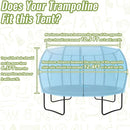 Gardenature 10FT/12FT/14FT Trampoline Tent(Tent Only), Fit Round Trampolines, Shade Cover with LED Light, Outdoor Trampolien Accessories, Anti-Tear, Beige by TinyTreasures Baby Boutique