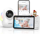 ieGeek 5.5" Baby Monitor,Audio Monitor with 2.5K Ultra HD 2.4G&5Ghz WiFi Camera,Night Light,Face Covering&Cry Detection,Two-Way Talk,Night Vision,Temp&Humidity Sensor,4000mAh Battery,App Control by TinyTreasures Baby Boutique