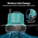 VIVOSUN 260GPH 20W Submersible Water Pump for Fish Tank, Pond, Aquarium, Hydroponic Systems with 6ft Power Cord and 3 Outlet Adapters, Blue by GreenHaven Gardens