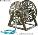 GOFORWILD Garden Wall/Floor Mount Hose Reel, Decorative Hose Reel, Garden Heavy-Duty Water Hose Holder Winder, Holds 200-Feet of 5/8-Inch Hose by GreenHaven Gardens