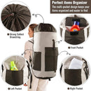 Laundry Bag Backpack, 125L Extra Large Travel Laundry Bags with Shoulder Straps, Adjustable & Extendable Design, Laundry Hamper Bag with 3 Pockets for Laundromat, College, Travel, Camping by TinyTreasures Baby Boutique