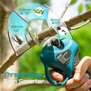 Seesii 2-in-1 Electric Pruning Shears with Pole, 15Ft Reach, 1.2" Cutting Diameter, 21V 4000mAh Battery, Cordless Pruner with Brushless Motor for Orchard, Flower, Branch, Tree Trimming by GreenHaven Gardens