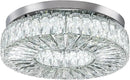 16.5" Crystal Chandelier LED Modern Flush Mount Ceiling Light Fixtures Round Ring Luxury Large Chandelier for Living Room Bedroom Dining Room Entrance (Cool white-16.5") by CozyNest Decor