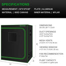 MELONFARM Small Grow Tent for Aerogarden，30”x18”x36” ，Hydroponics Growing System ，Highly Reflective 600D Diamond Mylar Canvas with Ventilation window and Floor Tray for Hydroponic Indoor Plant Growing by GreenHaven Gardens