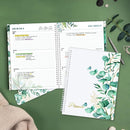 SUNEE Academic Planner 2025-2026 Weekly and Monthly, July 2025-June 2026, 8.5"x11", Tabs, Note Pages, Pockets, Bookmark, Flexible Cover, Spiral Binding, Leaves by TinyTreasures Baby Boutique