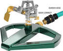 Hourleey Impact Sprinklers for Yard, Heavy Duty 360 Degree Rotating Pulsating Lawn Sprinkler with Metal Base for Garden Large Area, Water Coverage up to 5,800 Sq. Ft by GreenHaven Gardens