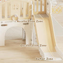 XJD 9 in 1 Toddler Slide Set, Kids Slide for Toddlers Age 1+, Toddler Climber Slide PlaySet with Basketball Hoop and Ball,Outdoor Indoor Playground for Toddlers 1-3 (Beige) by TinyTreasures Baby Boutique