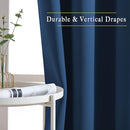 NICETOWN Moroccan Blue Room Darkening Curtains for Living Room, Grommet Thermal Curtains Light & Sound Reducing Window Treatments for Bedroom/Home Family, W46 x L102 by TinyTreasures Baby Boutique