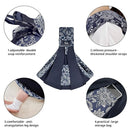 CUBY Wrap Baby Sling Carrier, Baby Wraps Sling Carrier Adjustable Breathable Lightweight Easy to Wearing - Baby Slings for Newborn Infant Toddler Front & Hip Carry Up to 40lbs (Dark Blue Floral) by TinyTreasures Baby Boutique