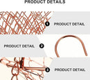 Yardwe 3 Tier Hanging Fruit Baskets Copper Wire Basket Fruit Vegetable Kitchen Storage Organizer Rustic Country Decor Round Metal Copper by CozyNest Decor