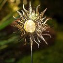 TAKE ME Sun Solar Lights Garden Outdoor Waterproof Metal Decorative Stakes for Patio Yard Walkway LawnPatio Mothers Day Gifts Mom Wife Grandma (Sun) by GreenHaven Gardens