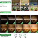 LED Plant Growing lamp, 3000K Full Spectrum Grow Light Strips for Indoor Plants with 3/9/12H Timer & 10 Dimmable Levels, Led Growth Light for Green House Hydroponics Succulent by GreenHaven Gardens