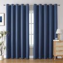 ChrisDowa Blackout Curtains 70 inches Wide for Bedroom - 2 Panels Set Extra Wide Grommet Thermal Insulated Room Darkening Curtains for Living Room (Stone Blue, 70 x 84 Inch) by CozyNest Decor