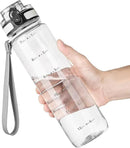 OLDLEY 32 oz Water Bottle, Motivational Water Bottle with Time Marker, Sports Water Bottle With Strap, Leakproof & BPA Free Large Water Bottles for School, Gym, Travel, Outdoor, Tritan, Transparent by CozyNest Decor