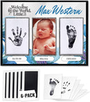 Inkless Hand and Footprint Kit, Baby Keepsake Plaque & Baby Shower Gifts - Ideal as Mom To Be Gift, Nursery Picture Frames, Clean Touch Hand and Footprint Kit (Style 1 - Design 3) by TinyTreasures Baby Boutique