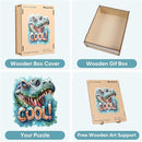 Wooden Puzzles for Adults 500 Pieces, Cool Crocodile Jigsaw Puzzles Animal Unique Shaped Wood Cut Puzzle Gifts for Adults and Kids, Family Puzzle Games by TinyTreasures Baby Boutique