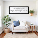 I Still Remember The Days I Prayed Wall Decor Art 24"X10" for Home Living Room Family Wall Wooden Framed Sign (Black) by CozyNest Decor