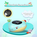 TKY Baby Bath Thermometer with Floating Toys - Digital Water & Room Temperature Monitor, Rechargeable Thermometer with Alerts for Newborn Bath Essentials, Infant Safety by TinyTreasures Baby Boutique