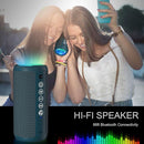 Ortizan Portable Bluetooth Speaker: IPX7 Waterproof, 24W Loud Sound, Deep Bass, Bluetooth 5.3, LED Lights, Wireless Stereo Pairing, 30H Playtime, for Home/Outdoor/Party/Beach, Birthday Gift (Blue) by TinyTreasures Baby Boutique