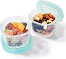 U-Taste 3oz Mini Sauce Containers: Food Grade Liquid Silicone Condiment Storage with Airtight Lid, Freezer Safe with Clear 100ml Measurements, Reusable for Dipping Ketchup, Salad Dressing (Aqua Sky) by TinyTreasures Baby Boutique