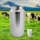 Stainless Steel Milk Can, 304 Stainless Steel Pail 23Gal Milk Can with Sealed Lid, 88L Hanging Lid Metal Milk Jug Bucket for Oil Tea Wine